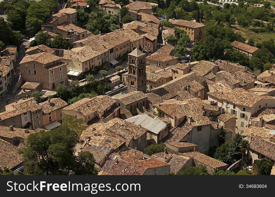 One of the Most beautiful villages of France in in southeastern France. One of the Most beautiful villages of France in in southeastern France