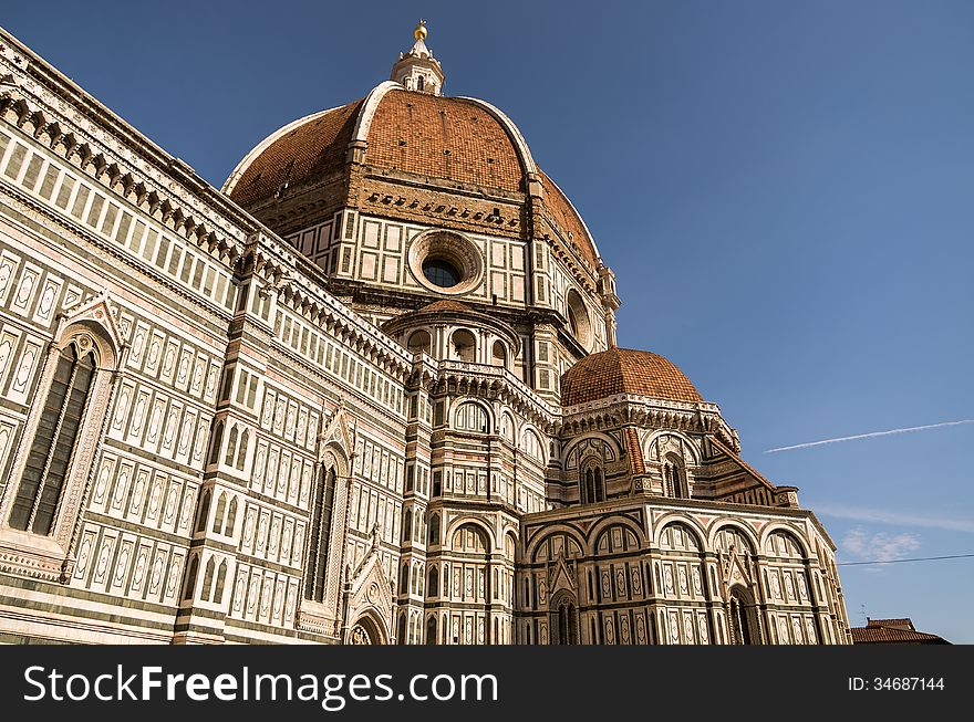 The Cathedral of Santa Maria del Fiore cathedral in Florence, the most famous architectural structures of the Florentine Quattrocento.