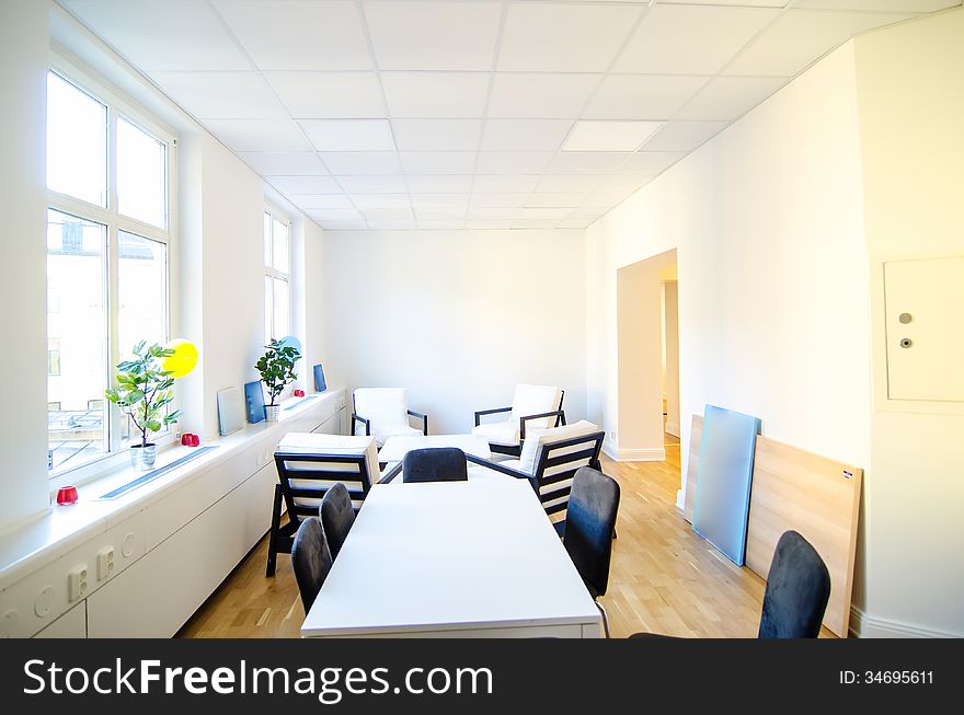 Comference room with light and simple design. Comference room with light and simple design