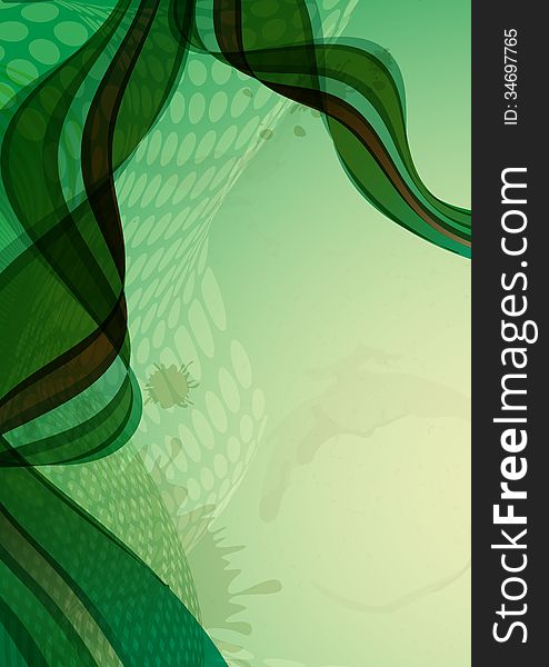 Abstract Green Background. Vector Illustration. Eps 10.