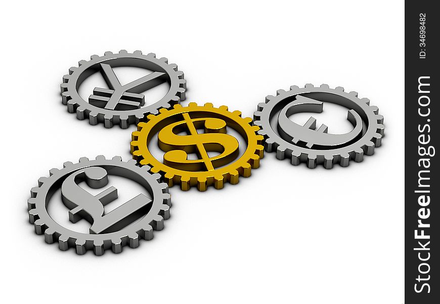 Gold Dollar rotates the gears of other currencies. Gold Dollar rotates the gears of other currencies