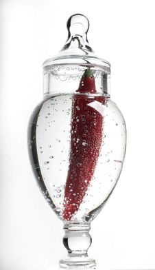 Pepper Of Chile In A Glass Royalty Free Stock Photos Pepper Of Chile In A Glass Royalty Free Stock Photos