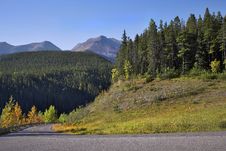 Picturesque Road To Mountains Stock Photo Picturesque Road To Mountains Stock Photo