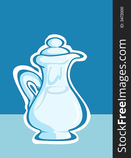 Illustration of Old fashioned jug
