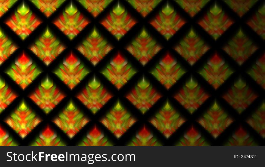 Christmas colored tiles over a black background. Christmas colored tiles over a black background