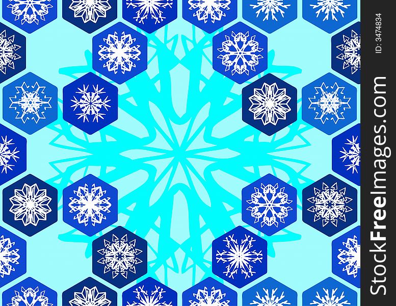 Seamless vector wallpaper with snowflakes. Seamless vector wallpaper with snowflakes