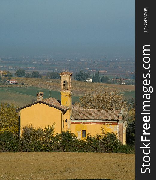 Old church of crespellano in bolognan Apennines