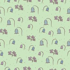 Seamless Floral Pattern With Flowers Bells. Stock Photography Seamless Floral Pattern With Flowers Bells. Stock Photography