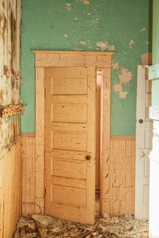 An Old Door With Peeling Paint Royalty Free Stock Photos An Old Door With Peeling Paint Royalty Free Stock Photos