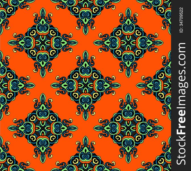 Seamless Vector Pattern for fabric, wallpaper and carpet design. Seamless Vector Pattern for fabric, wallpaper and carpet design