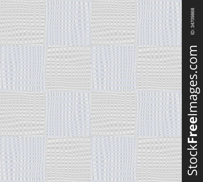 Seamless light gray checkered distorted textile pattern. Seamless light gray checkered distorted textile pattern