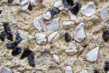 Small Rocks On A Wall Royalty Free Stock Photos Small Rocks On A Wall Royalty Free Stock Photos
