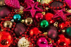 Colorful Xmas Toys Stock Photography