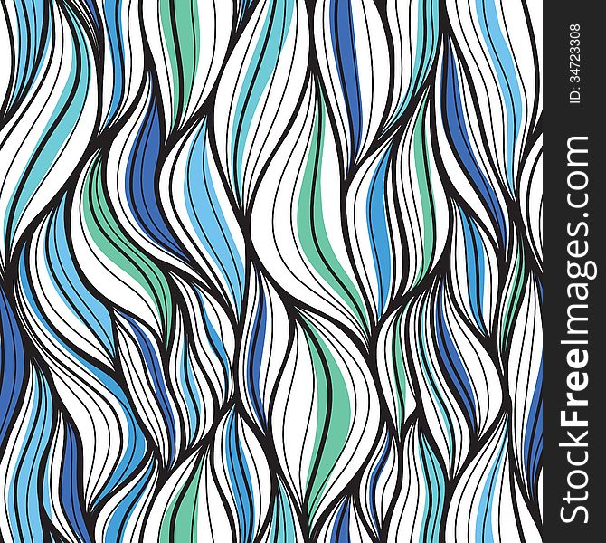 Seamless abstract pattern. A dynamic and continuou