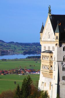 Neuschwanstein Castle In  Germany Royalty Free Stock Photo