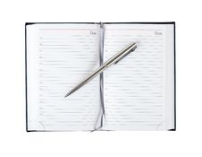 Opened Diary With Pen Royalty Free Stock Images Opened Diary With Pen Royalty Free Stock Images