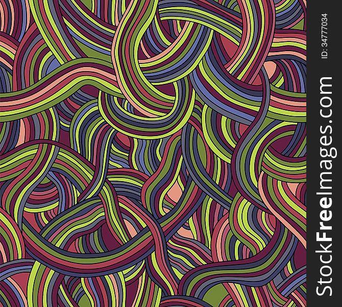 Seamless pattern of colored strips of smooth