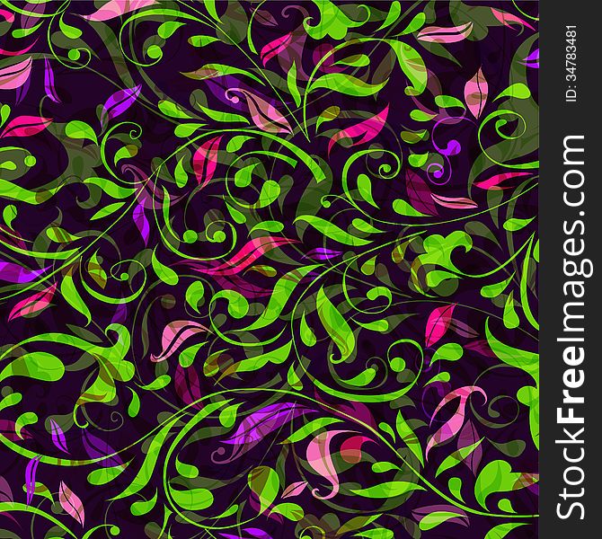 Floral and ornamental colourful background. Floral and ornamental colourful background.