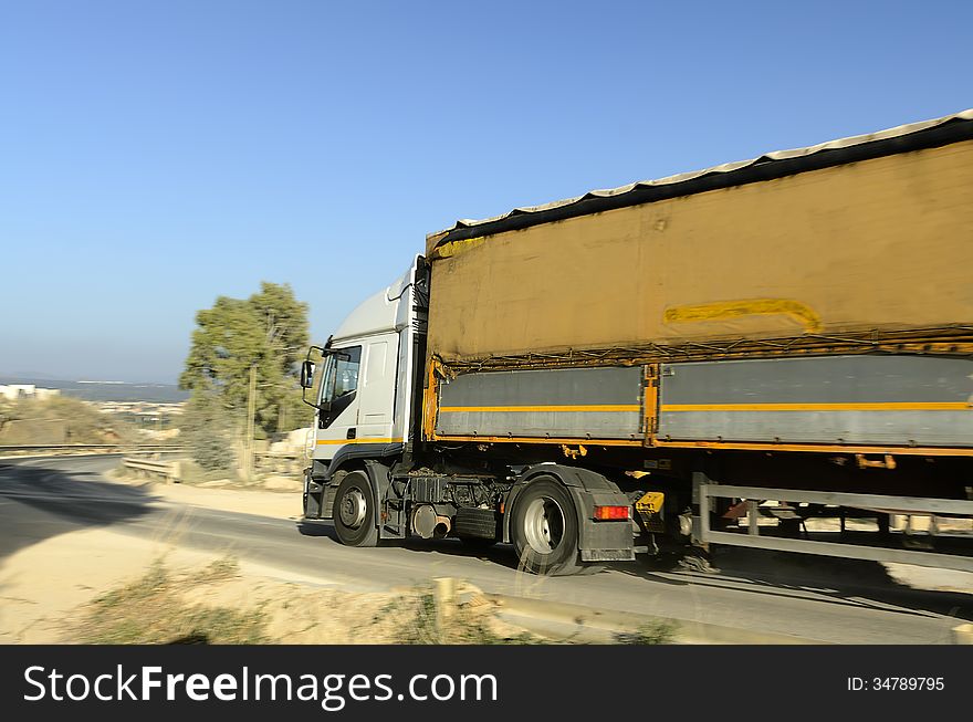 Truck used for the transport of blocks of marble in Sardinia