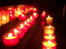 Row Of Candles Royalty Free Stock Photos Row Of Candles Royalty Free Stock Photos