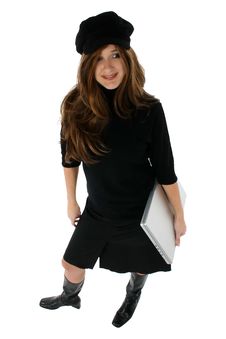 Free Computer Lady Royalty Free Stock Images - 3484149