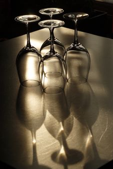 The Goblets And Shade Royalty Free Stock Photo The Goblets And Shade Royalty Free Stock Photo