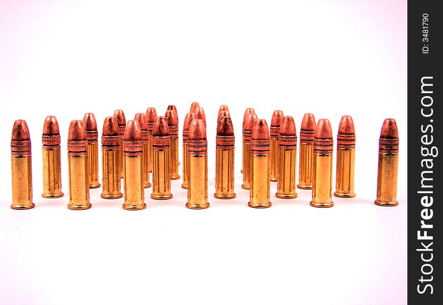 A group of small bullets in a group.