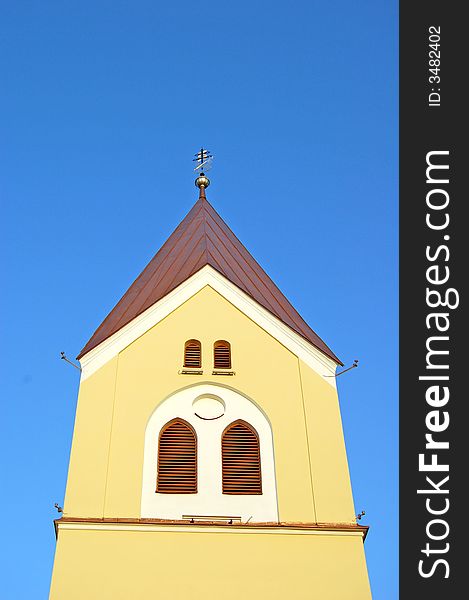 A view on a church tower in Trencin