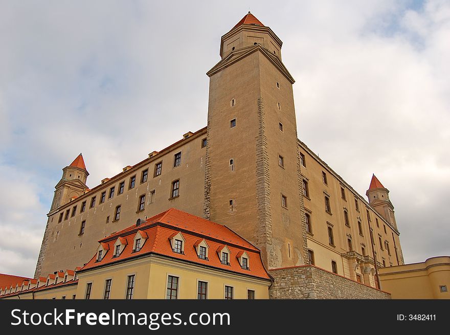 Viewn on the castle in Bratislava,capital of Slovakia. Viewn on the castle in Bratislava,capital of Slovakia