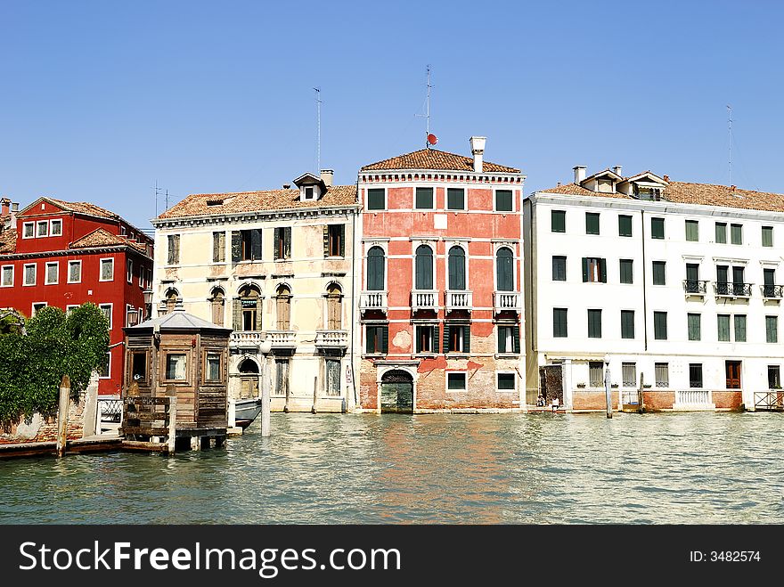 Canal Grande. Venice in northern italy