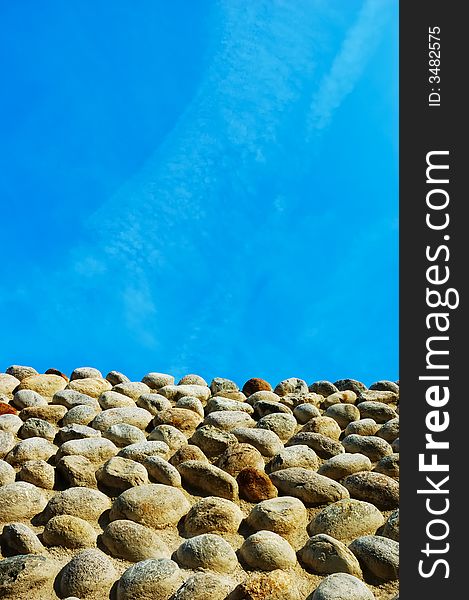 Ancient castle stone wall, Candelo, Italy, Europe. Ancient castle stone wall, Candelo, Italy, Europe