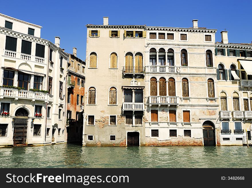 Canal Grande. Venice in northern italy