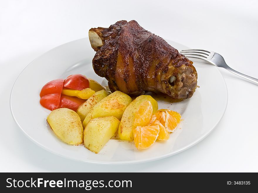 Gourmet,grilled knuckle of pork. Gourmet,grilled knuckle of pork.