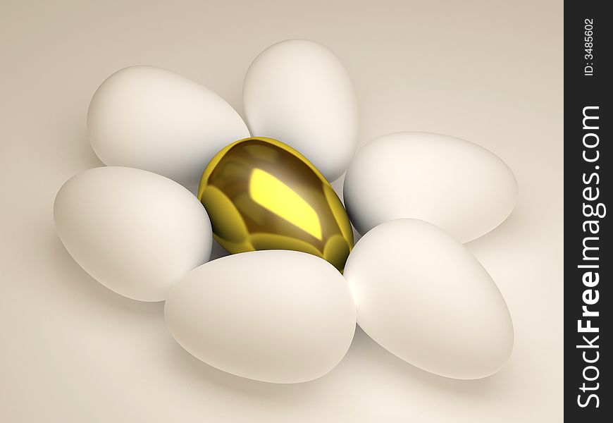 Unique Golden Egg