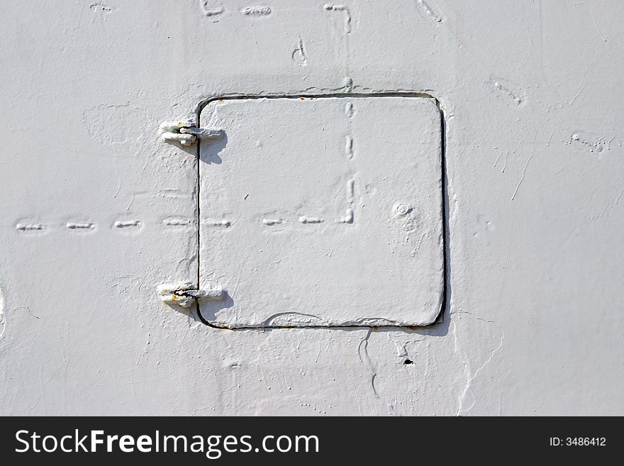 Detail of boat in dockyard. Detail of boat in dockyard