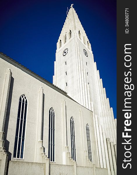 Hallgrimskirkja church in the Icelandic capital, the Lutheran place of worship was designed to resemble the basalt lava flows of the island’s landscape. Hallgrimskirkja church in the Icelandic capital, the Lutheran place of worship was designed to resemble the basalt lava flows of the island’s landscape