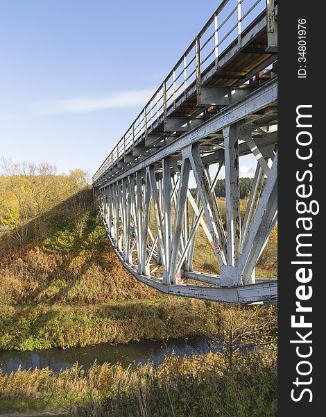 Railway bridge over the river