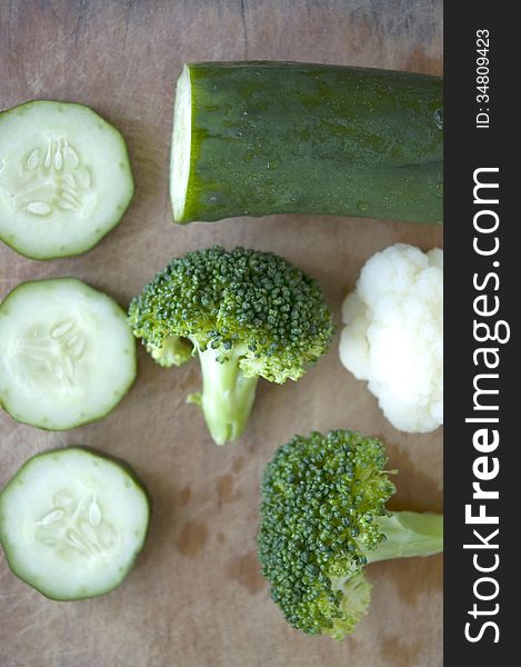 Three Kinds Of Green Vegetables