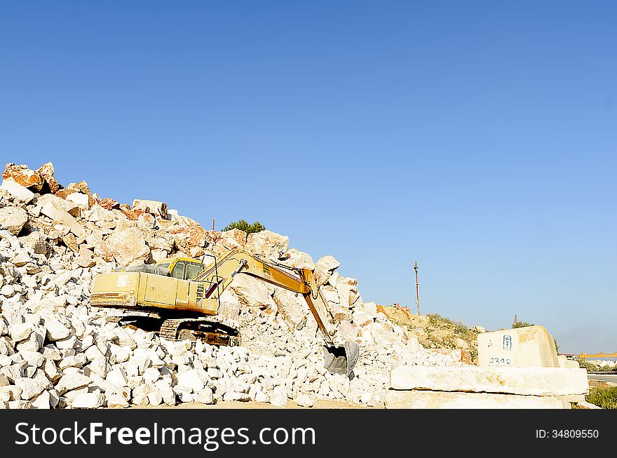 Truck used for the transport of blocks of marble in Sardinia