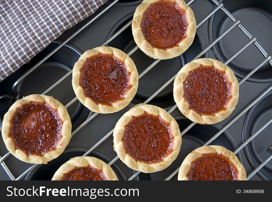 Cookies With Strawberry Jam