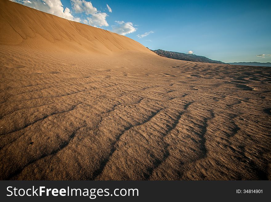 Wave sand dune Death Valley