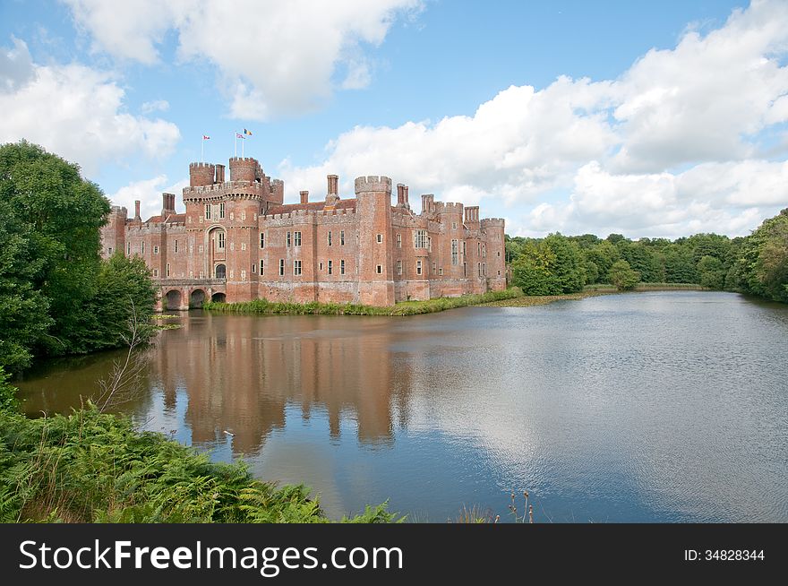 Herstmonceux castle in east sussex in england. Herstmonceux castle in east sussex in england