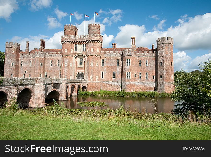 Herstmonceux castle in east sussex in england. Herstmonceux castle in east sussex in england