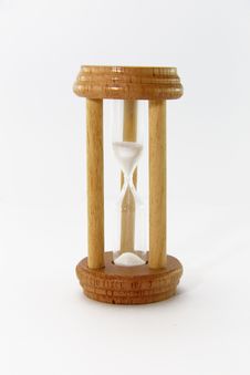 Wooden Hourglass Royalty Free Stock Images