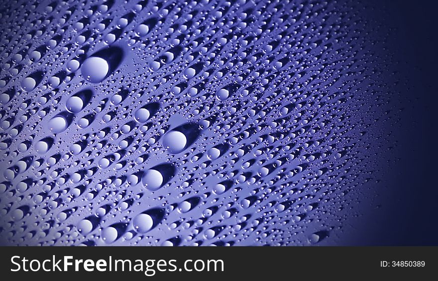 Drops Of Water And Shade