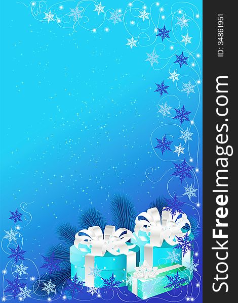 Blue Christmas Background