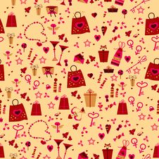 Seamless. Love Elements In Pattern Royalty Free Stock Photo Seamless. Love Elements In Pattern Royalty Free Stock Photo