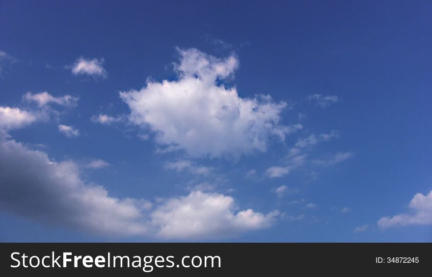 Of cloudless weather is fast becoming a clap. Timelapse. Of cloudless weather is fast becoming a clap. Timelapse