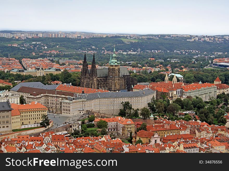 The Prague Castle is main landmark of Prague and one of the largest and oldest castles in the world