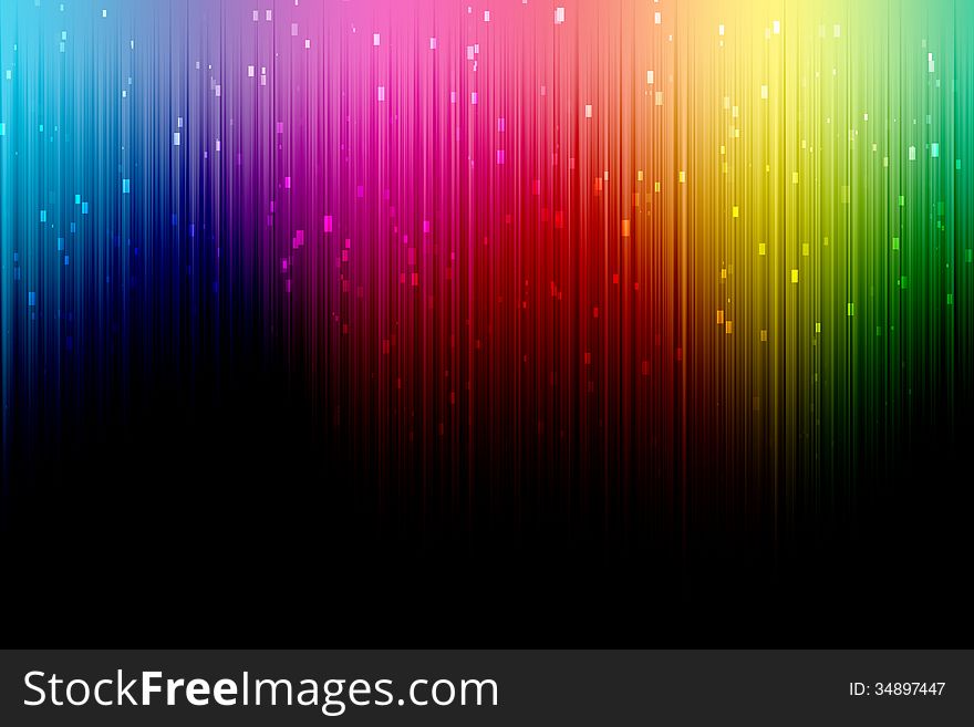 Rainbow gradient background. Abstract electrical glow image